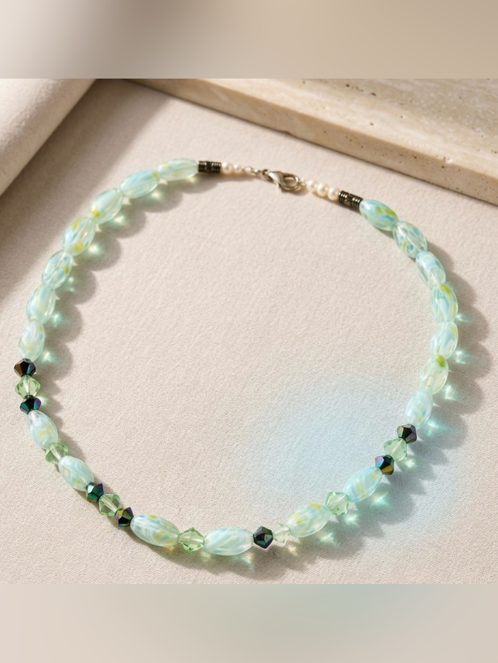 Swarovski Vintage Crystal Necklace Beaded Choker